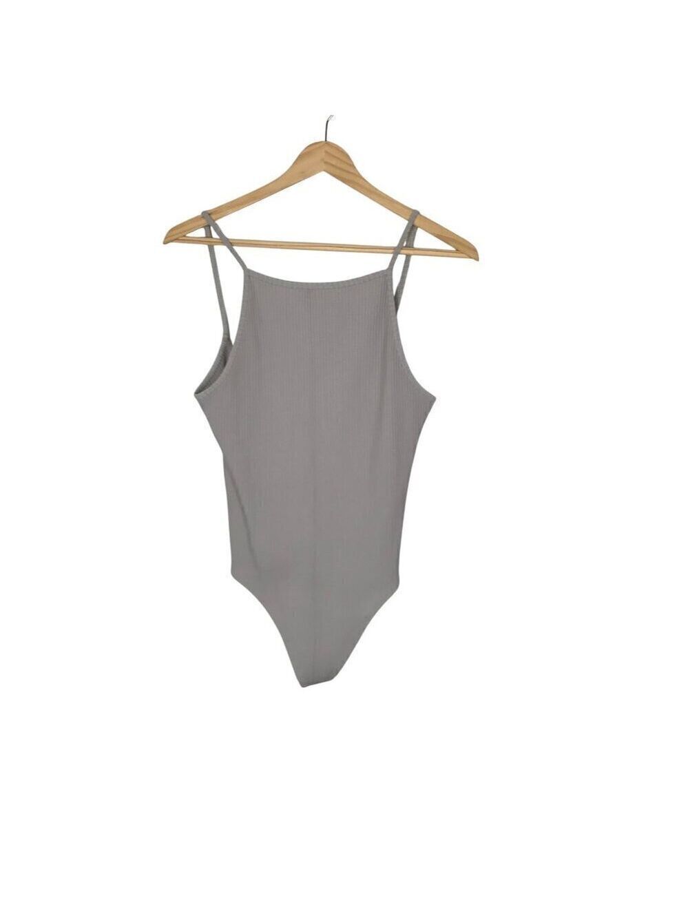 Aritzia Wilfred Tan Ribbed Body Suit Size M
